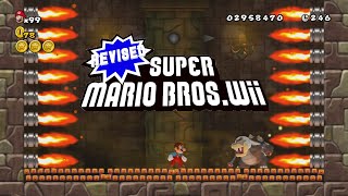 Revised Super Mario BrosWii 18 Walkthrough 100 [upl. by Ria]