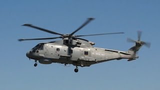 Merlin HM2 Royal NAVY arrival on Thursday RIAT 2014 ZH836 CU268 [upl. by Maram]