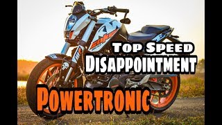 Duke 200 Top speed with powertronic [upl. by Medeah105]