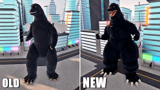 Heisei Godzilla Old vs Remodel  Kaiju Universe [upl. by Icram]