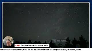 LIVE Geminid Meteor Shower from Yunnan China [upl. by Aramahs]