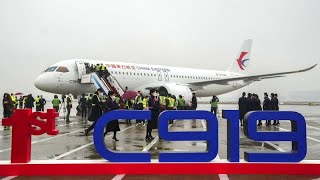 China  El avión C919 de fabricación china nace para competir con Boeing y Airbus [upl. by Swainson]