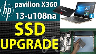 How to Upgrade Storage SSDHDD for HP Pavilion X360 13u108 Laptop [upl. by Yrdnal350]