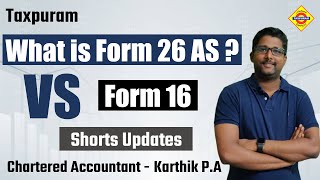 What is Form 26AS and Difference between Form 26 AS amp Form 16  Taxpuram [upl. by Vivle]