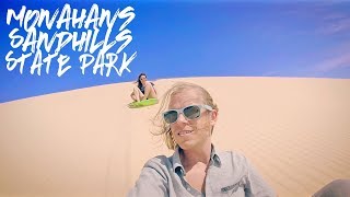 Monahans Sandhills State Park  Drone  Sliding [upl. by Thomey548]