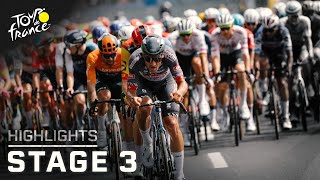 Tour de France 2024 Stage 3  EXTENDED HIGHLIGHTS  712024  Cycling on NBC Sports [upl. by Trub]