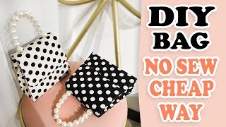 DIY PURSE BAG  Cute Dots HandBag Tutorial No Sew Fantastic Idea [upl. by Obnukotalo]