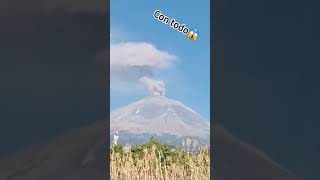 Aun Más ceniza y sus fumarolas desde San Pedro Benito Juárez volcan popocatepetl subscribe [upl. by Engelhart867]