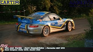 East Belgian Rally 2015 Tim van Parijs Kurt Heyndrickx Porsche 997 GT3 [upl. by Yaresed]