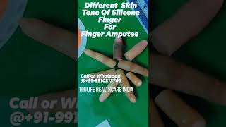 Silicone Finger Prosthesis for Amputee Rehabilitation FingerAmputee [upl. by Olimreh]