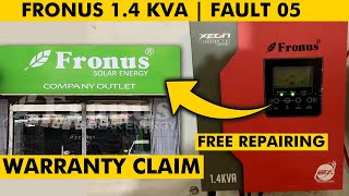 FRONUS 14 KVA  WARRANTY CLAIM  FAULT 05 ERROR  COMPLETE METHOD [upl. by Ettolrahc133]