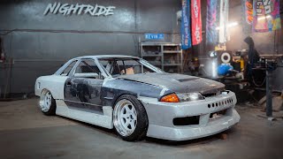 NISSAN SKYLINE R32 V8 DRIFT CAR  Progressing with the build [upl. by Ariajay]