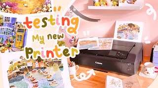 Testing out my new printer Canon PIXMA PRO200  First impressions [upl. by Ahseenyt344]