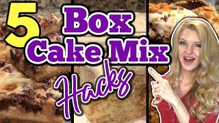 5 Brilliant BOXED CAKE MIX RECIPES that will SHOCK You  Easy BOX CAKE MIX HACKS Ep 7 [upl. by Esyli]