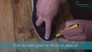 Instructievideo podotherapeutische zolen pas maken Podotherapie Hoogeveen [upl. by Htezil720]