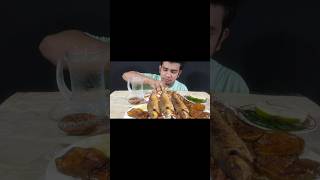 ASMR EATING SPICY HILSA FISH FRYBANZEL FRYWHITE RICE DRINKS EATING SHOW eatingshow [upl. by Wilser]