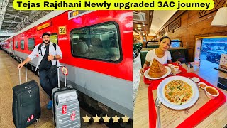 Most Comfortable 3AC Tejas Rajdhani Express Journey  First AC jaisa service 3rd AC mein 😀 [upl. by Dulci]