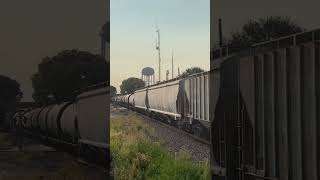 BNSF 3814 rolls through Dekalb Illinois bnsf [upl. by Hgielram]