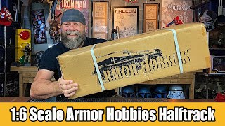 16 Scale Armor Hobbies SD KFZ 250 Halftrack Part 1 Unboxing [upl. by Laoj]