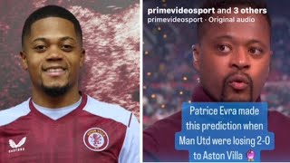 Patrice Evra is Leon Bailey and commented on the game he played in [upl. by Adahs]