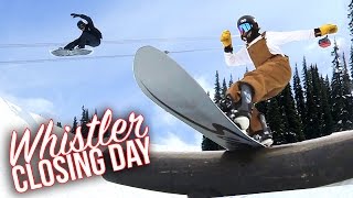 WHISTLER CLOSING DAY 2017 Snowboarding [upl. by Aisak]