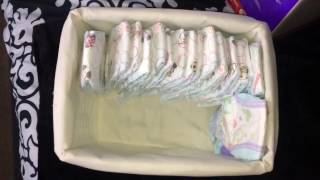 UNBOXING HUGGIES DIAPERS REVIEW [upl. by Llamaj590]