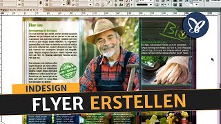 InDesign Tutorial Flyer erstellen und in Druck geben [upl. by Adnohr]