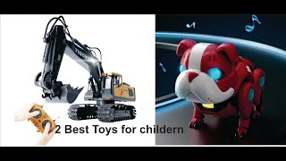 Remote Control Excavator and Robot Dog Remote Control Dog and Excavator toy [upl. by Fauver138]