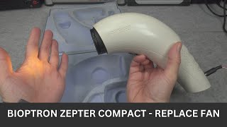 Bioptron Zepter compact  light therapy lamp  replace fan  loud noise [upl. by Thapa]