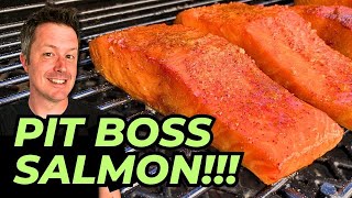 Smoked SALMON with Cajun Honey Butter on a PIT BOSS  Pellet Grill Smoked Salmon [upl. by Enitsrik312]