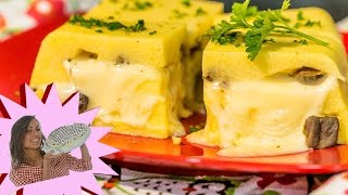 Polenta Pasticciata  Con Funghi e Formaggio [upl. by Enale]