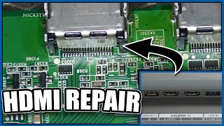 Broken HDMI Port Repair For LG TV [upl. by Oned]