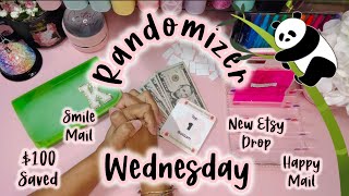 🐼🌺 ActionPacked Randomizer Wednesday 🐼🌺 100 Saved  Happy Mail  Etsy Launch  Smile Mail [upl. by Odlanor]