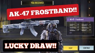 NEW AK47 FROSTBRAND CREVASSE CRATE DRAW  COD MOBILE  DRAW CODM [upl. by Anail]