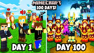 I Spent 100 Days in MODDED MINECRAFT with FRIENDS This is What Happened [upl. by Raclima]