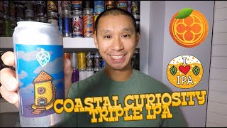 BEER REVIEW 448  MONKISH BREWING  COASTAL CURIOSITY TRIPLE IPA [upl. by Asilegna]