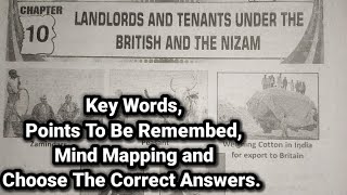 8th class  Social  10LANDLORDS AND TENANTS UNDER THE BRITISH AND THE NIZAM  full bits  FULL HD [upl. by Norod]