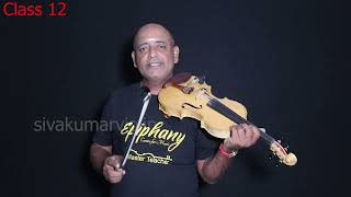 Violin Class 12  cross fingers on strings sivakumarviolin  a detailed finger movement part 1 [upl. by Leiand642]