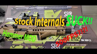 Crosman DPMS SBR Hammer MOD 500fps fix  Stock internals SUCK [upl. by Ardisj]