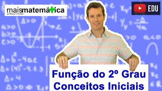 Função do Segundo Grau Função Quadrática Conceitos Iniciais Aula 1 de 9 [upl. by Eelsnia]