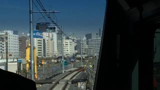 20161120 品川駅線路工事完了後 上野東京ライン（品川駅6番線発東海道線）前面展望 品川→新橋 [upl. by Buskus]