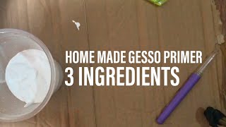 PAANO GUMAWA NG GESSO PRIME DIY  HOME MADE GESSO PRIMER [upl. by Ariamat]