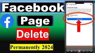 Facebook Page Kaise Delete Kare  How to Delete Facebook Page Permanently 2024 [upl. by Lek952]