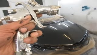 DeVilbiss FLG5 14 Finishline Review amp Clear Coat Pant Demo Test [upl. by Joses]