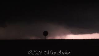 Hollister Oklahoma Wedge and Grandfield Oklahoma anticyclonic tornado 43024 [upl. by Alisa]