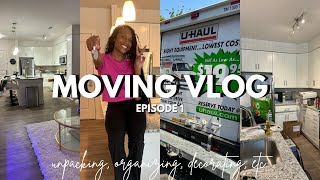 moving vlog  episode 1  my first apartment  apartment tour unpacking new furniture etc [upl. by Ecinerev247]