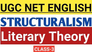 Structuralism Literary Theory  UGC NET English literature  Class 3 [upl. by Larena]