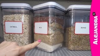 Organizational Tips Rice Storage in the Kitchen Pantry [upl. by Rodnas533]