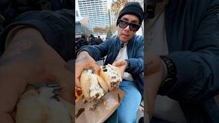 Bryant Park In New York City 🤩🔥 bryantpark newyork asmrsounds mukbang foodshorts [upl. by Turino]