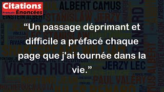 Un passage déprimant et difficile a préfacé chaque page que jai tournée dans la vie [upl. by Midas442]